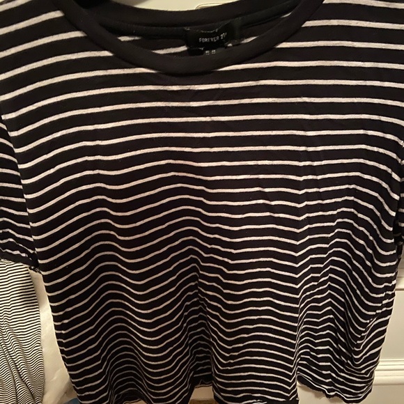 Plus Size Striped Shirt - Picture 1 of 2